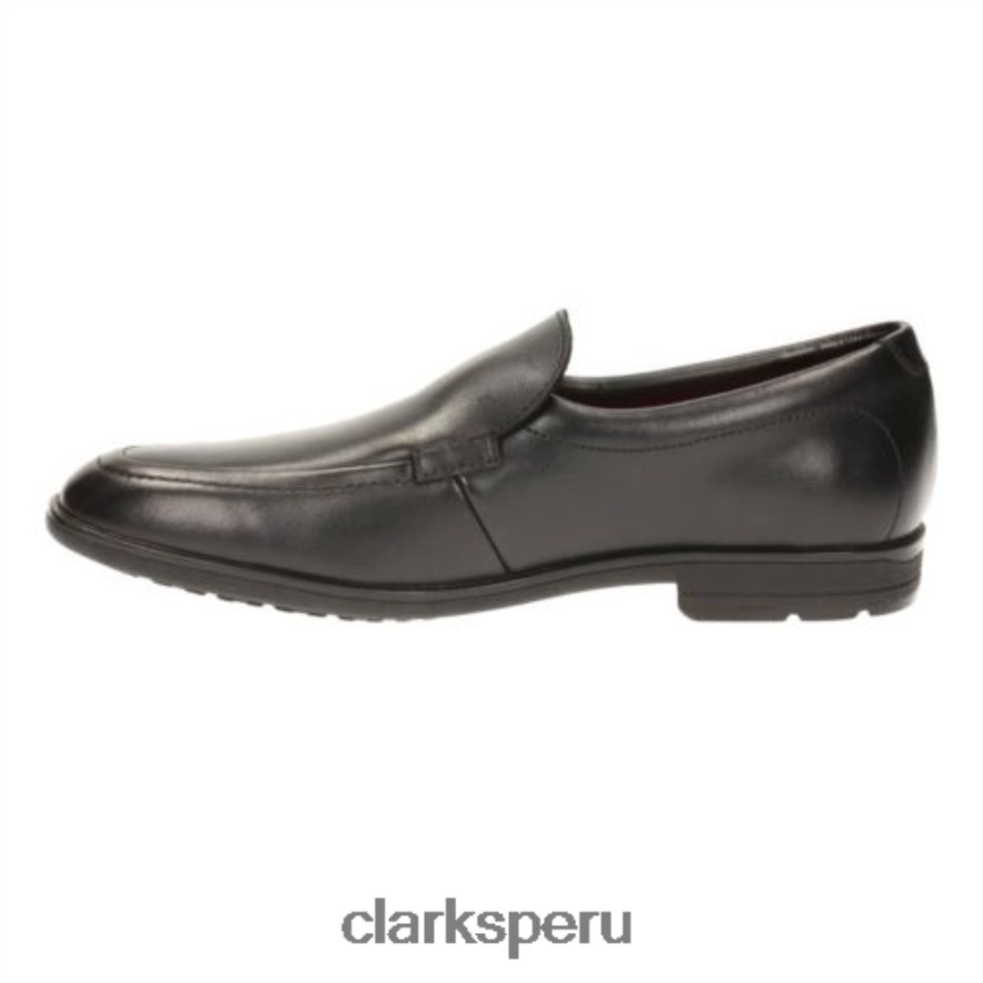 willis step bl e fit clarks cuero negro niños Clarks 40N4LX4935 cuero negro