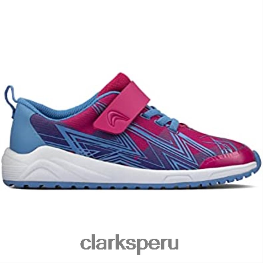 Zapatillas clarks aeon pace niño textil rosa niños Clarks 40N4LX1618