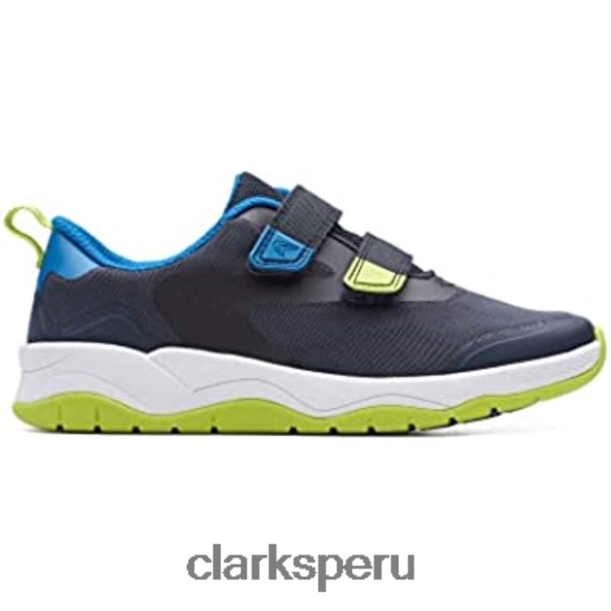 Zapatillas clarks lowder race niño textil azul niños Clarks 40N4LX640