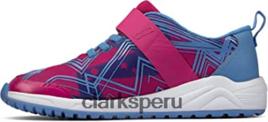 Zapatillas clarks pink aeon pace niño textil rosa combi niños Clarks 40N4LX1617 rosa