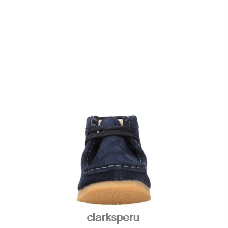 bota clarks wallabee de ante azul marino niños Clarks 40N4LX6880 gamuza azul marino
