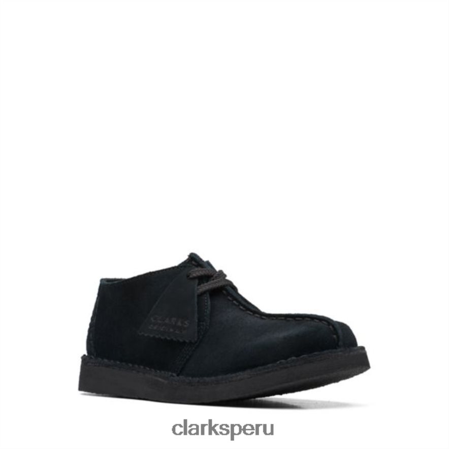 clarks de gamuza negra antigua desert trek niños Clarks 40N4LX6892 ante negro