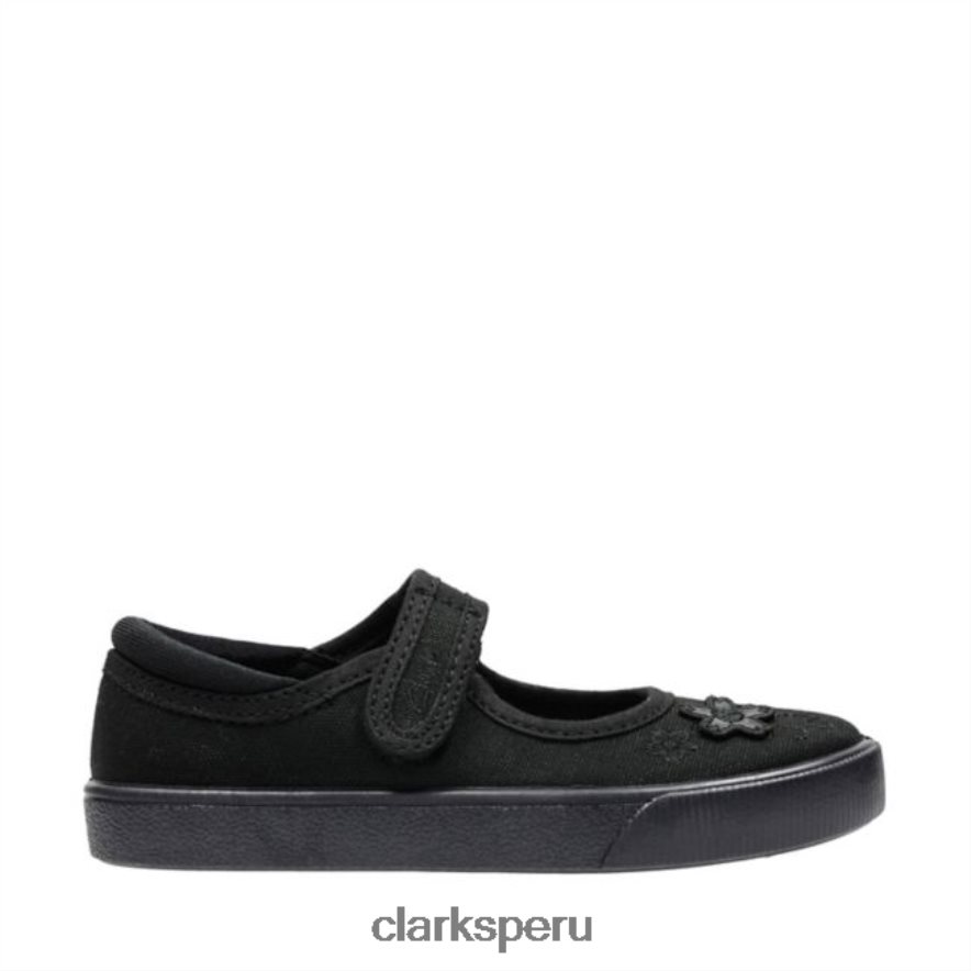 Tela negra de Clarks hopper go kid, tela negra niños Clarks 40N4LX5912 tela negra