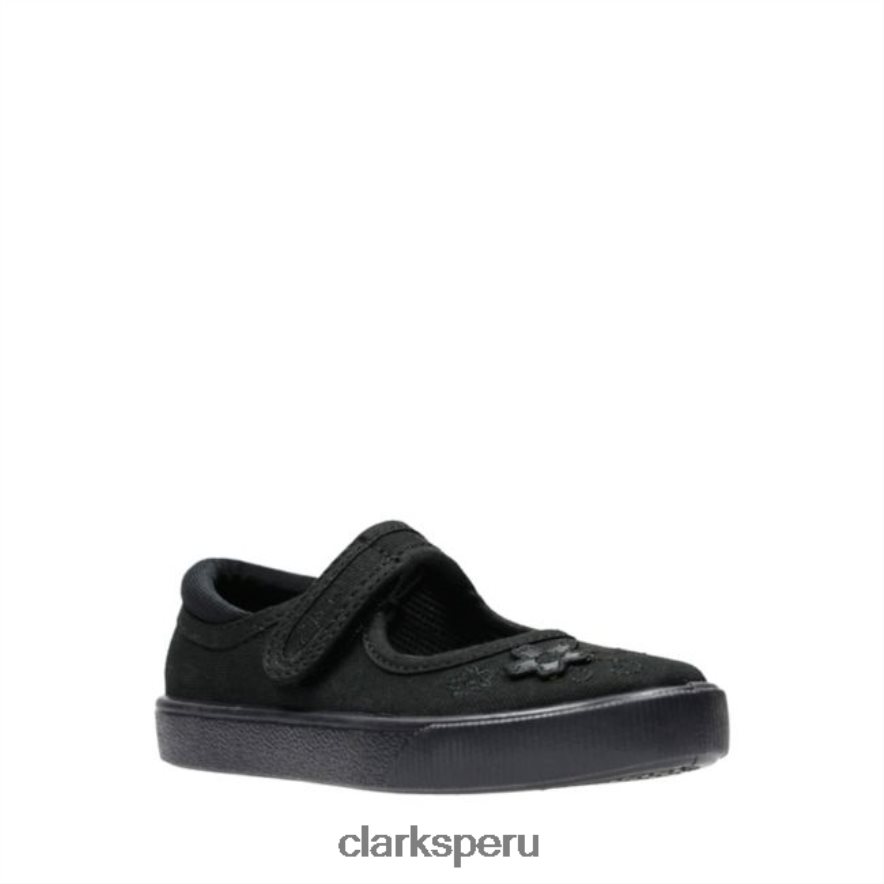 Tela negra de Clarks hopper go kid, tela negra niños Clarks 40N4LX5912 tela negra