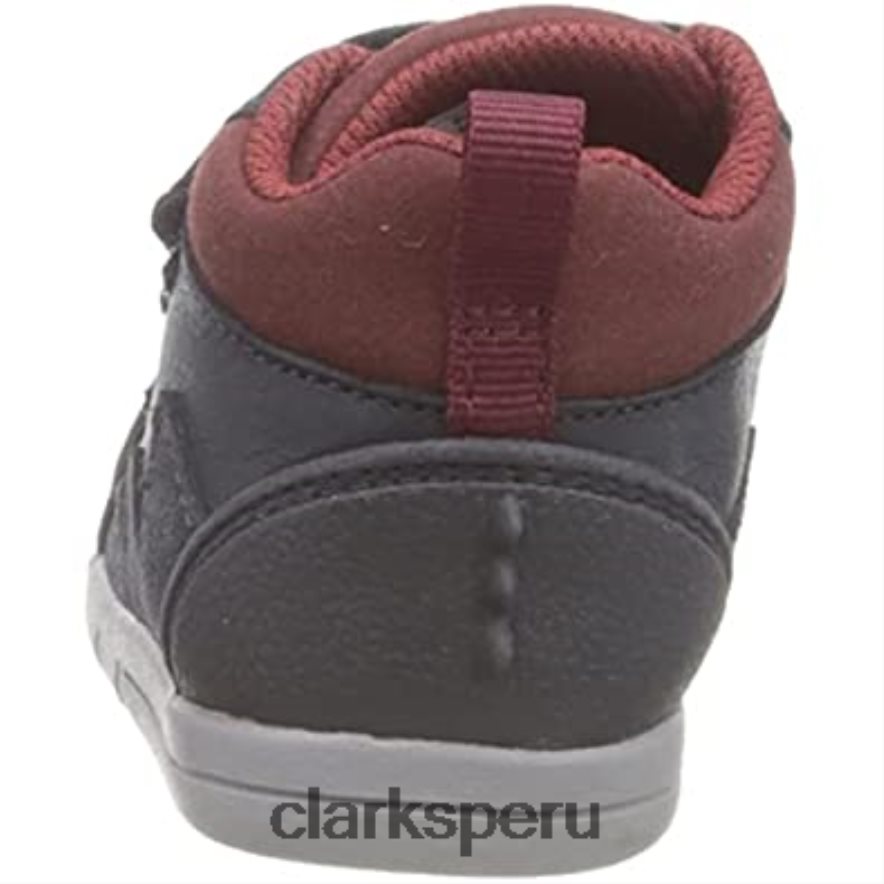 Zapatilla clarks rex park t marino piel niño niños Clarks 40N4LX96 cuero azul marino