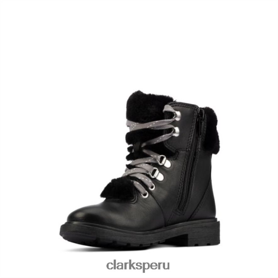 astrol excursionista niño cuero negro clarks cuero negro niños Clarks 40N4LX5799 cuero negro