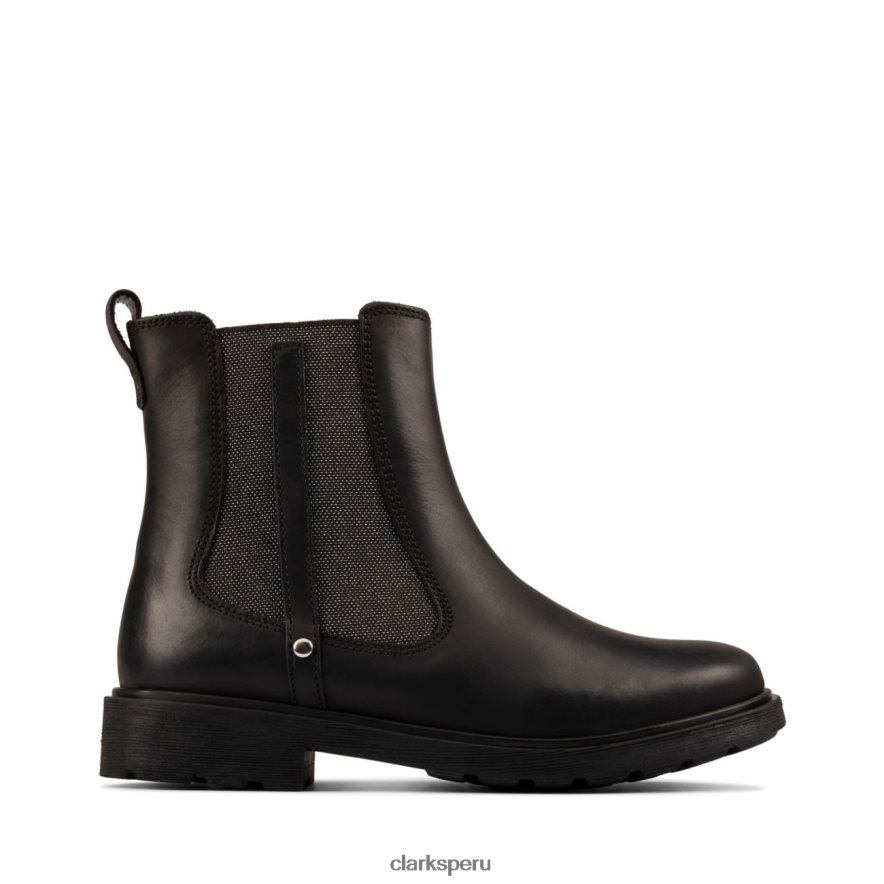 astrol orkid cuero negro clarks cuero negro niños Clarks 40N4LX5757 cuero negro