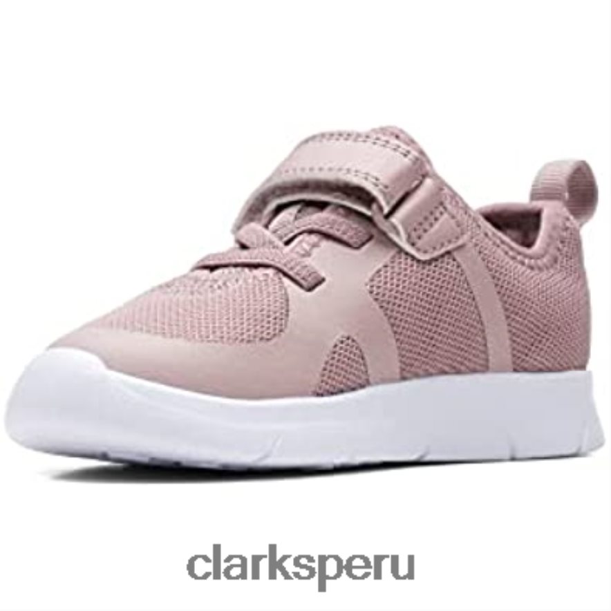 ath flux niño textil zapatos rosa clarks niños Clarks 40N4LX277