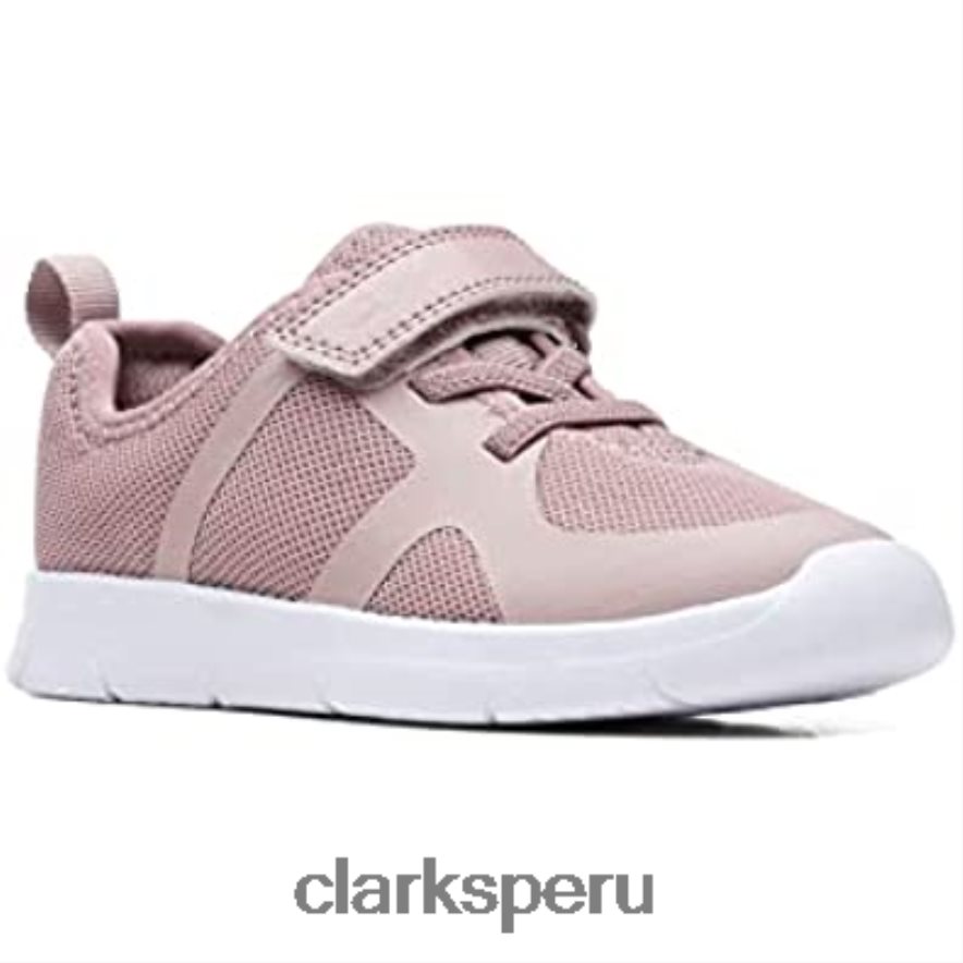 ath flux niño textil zapatos rosa clarks niños Clarks 40N4LX277