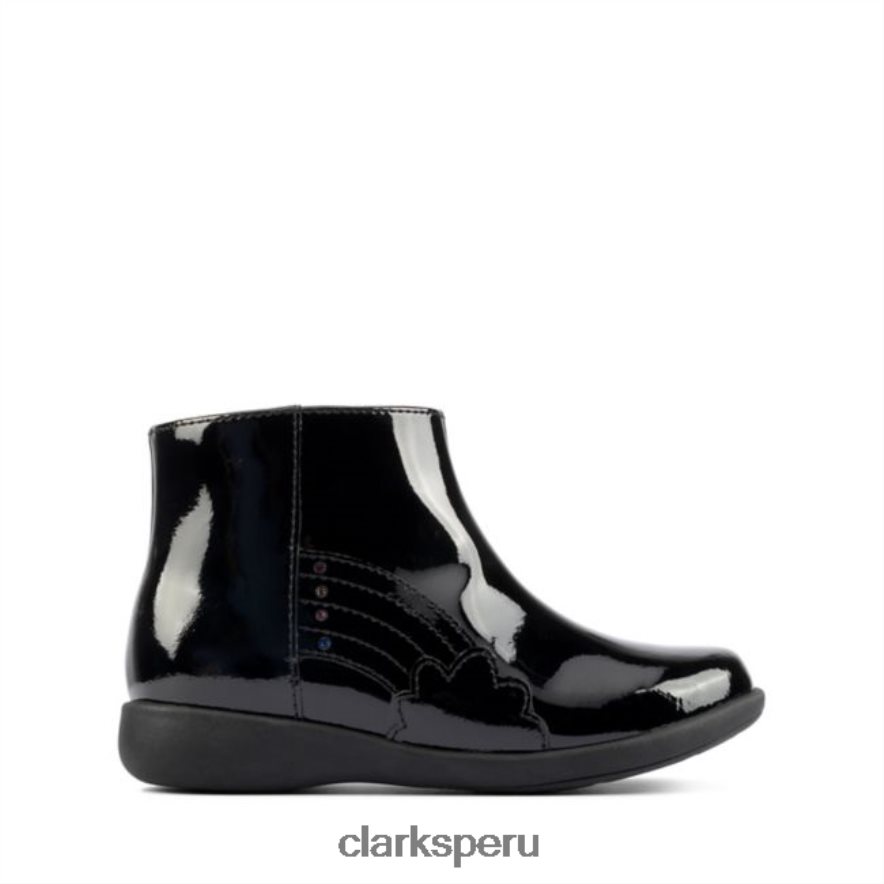 charol negro clarks etch g low niño charol negro niños Clarks 40N4LX5787 charol negro