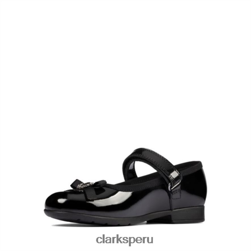 charol negro clarks scala spark kid charol negro niños Clarks 40N4LX5904 charol negro