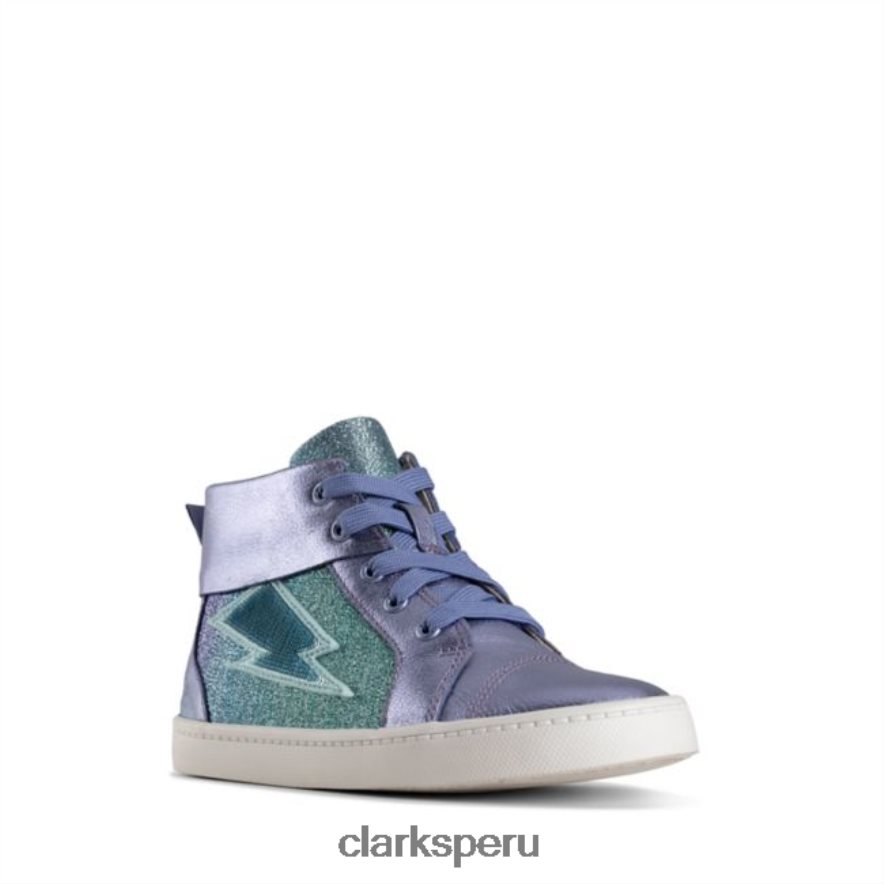 ciudad mito niño cuero lila clarks cuero lila niños Clarks 40N4LX5767 cuero lila