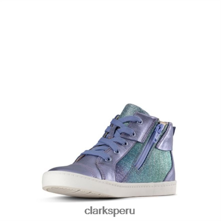 ciudad mito niño cuero lila clarks cuero lila niños Clarks 40N4LX5767 cuero lila