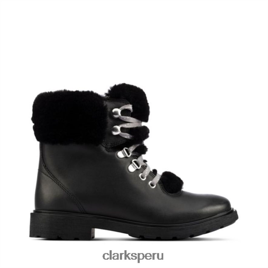 clarks cuero negro astrol excursionista niño cuero negro niños Clarks 40N4LX5761 cuero negro