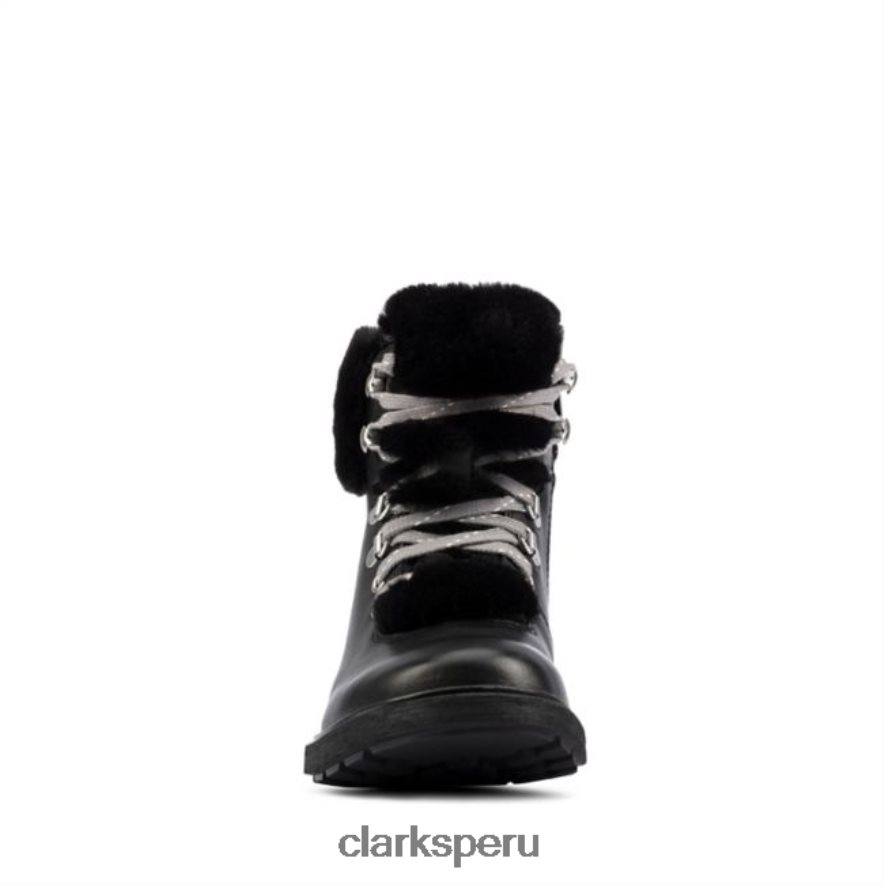 clarks cuero negro astrol excursionista niño cuero negro niños Clarks 40N4LX5761 cuero negro