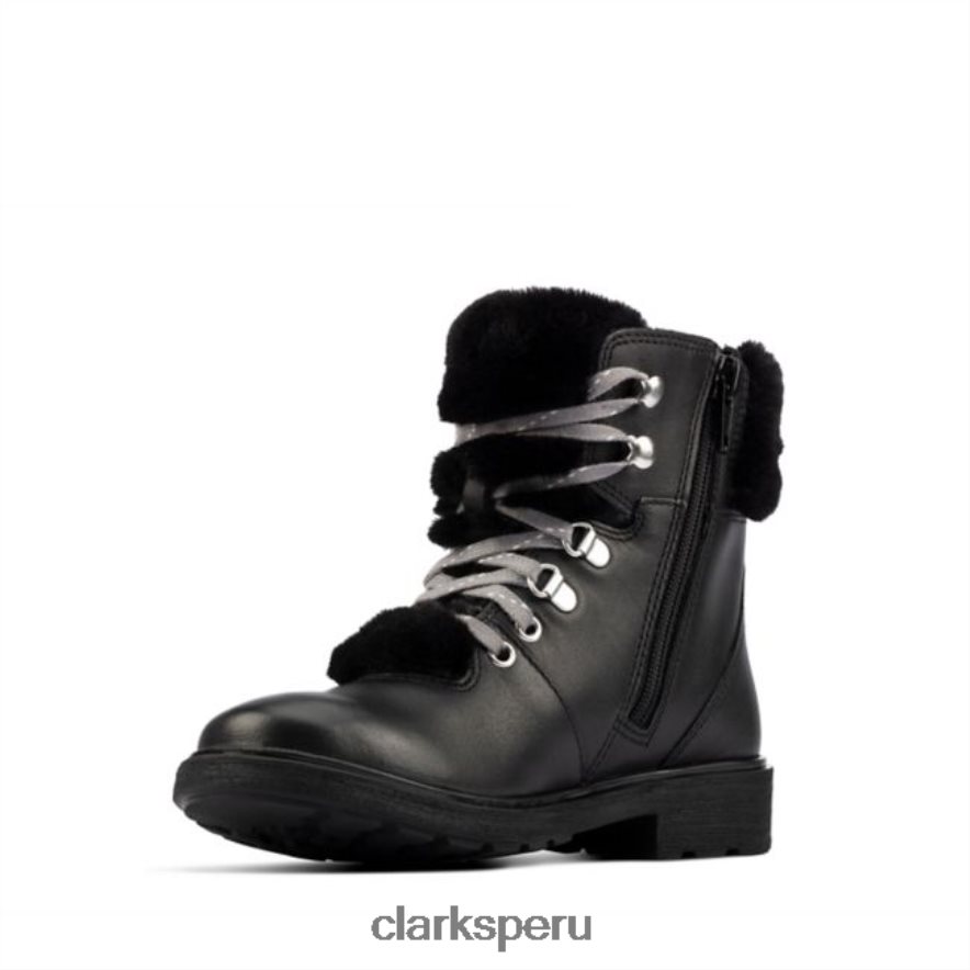 clarks cuero negro astrol excursionista niño cuero negro niños Clarks 40N4LX5761 cuero negro