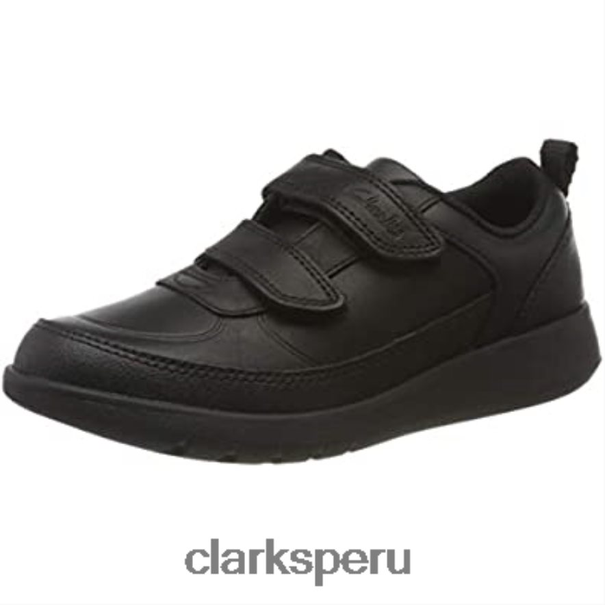 clarks negro scape flare y uniforme zapato vestir niño niños Clarks 40N4LX2728 cuero negro cuero negro
