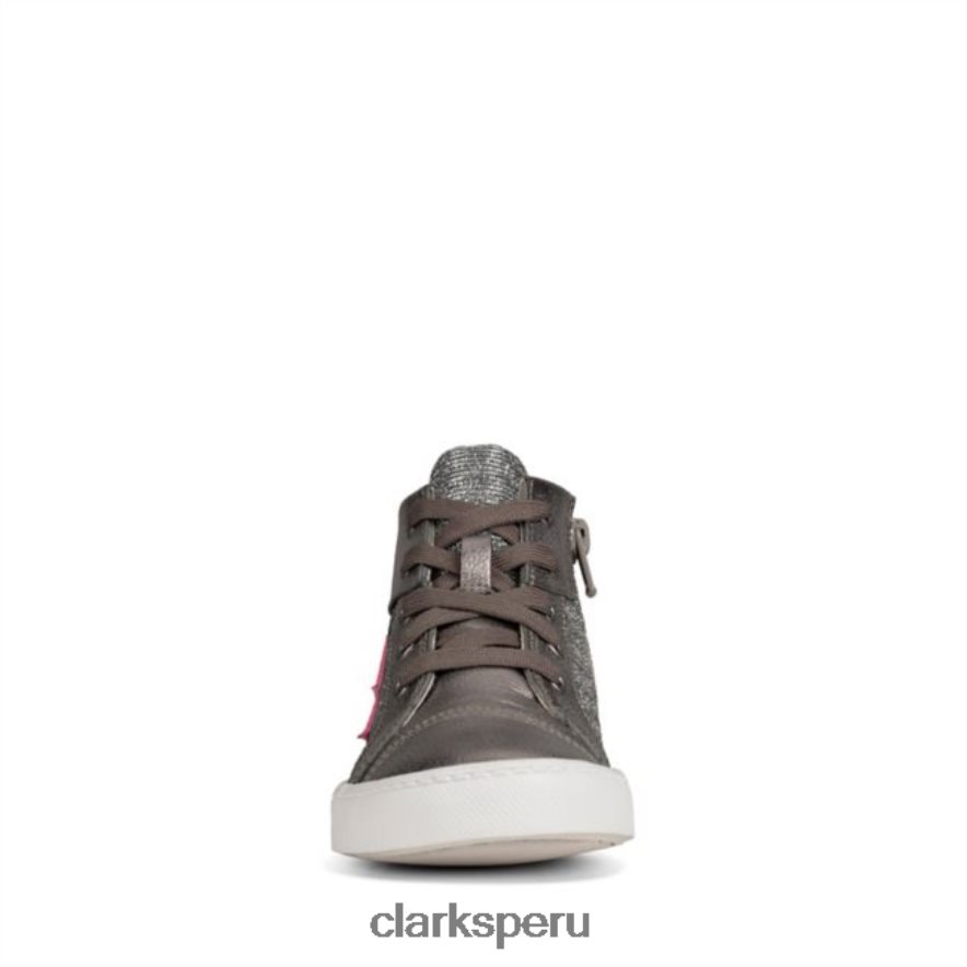 clarks peltre cuero ciudad mito niño peltre cuero niños Clarks 40N4LX5753 cuero peltre