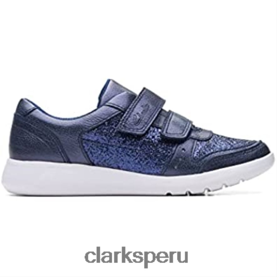 clarks scape Spirit niño zapatos de cuero azul niños Clarks 40N4LX2121