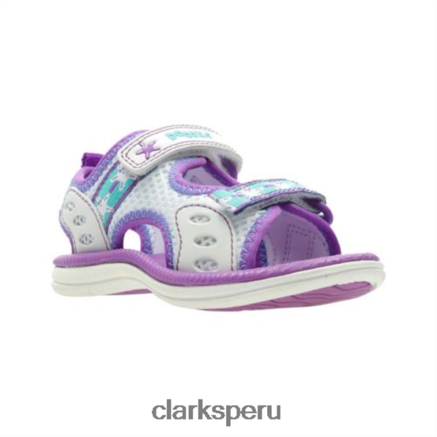 clarks star games fst f fit blanco textil niños Clarks 40N4LX4762 textil blanco