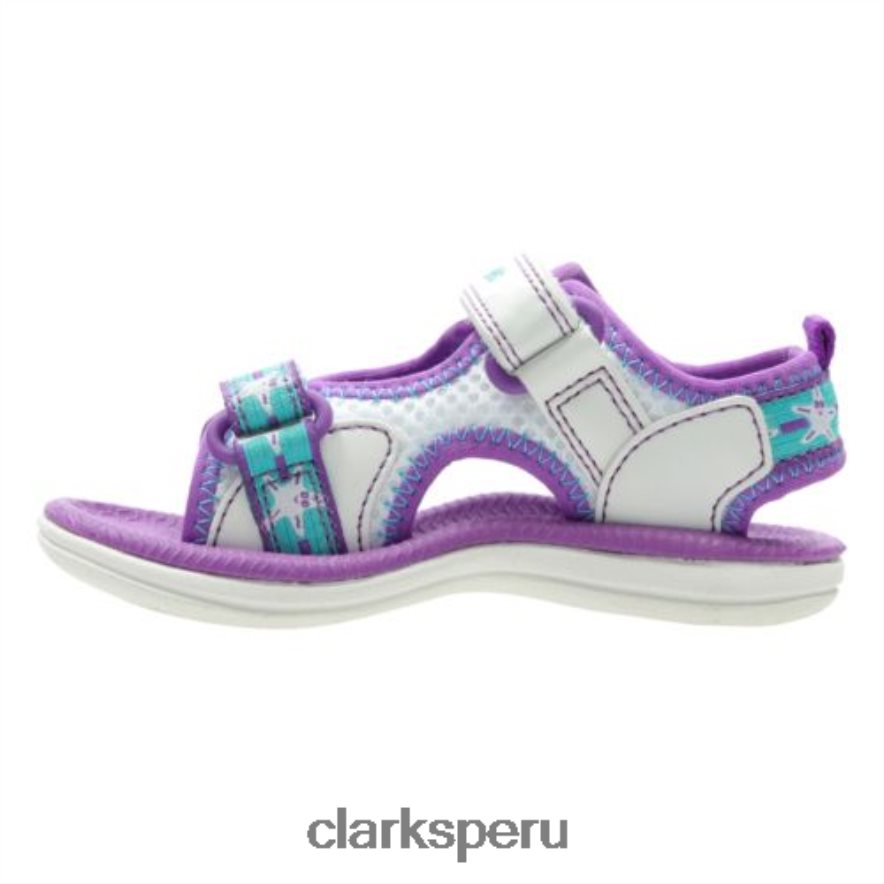 clarks star games fst f fit blanco textil niños Clarks 40N4LX4762 textil blanco