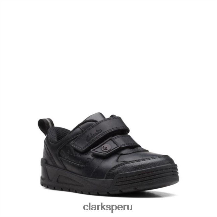 cuero negro palmer mist kid clarks de cuero negro niños Clarks 40N4LX5964 cuero negro