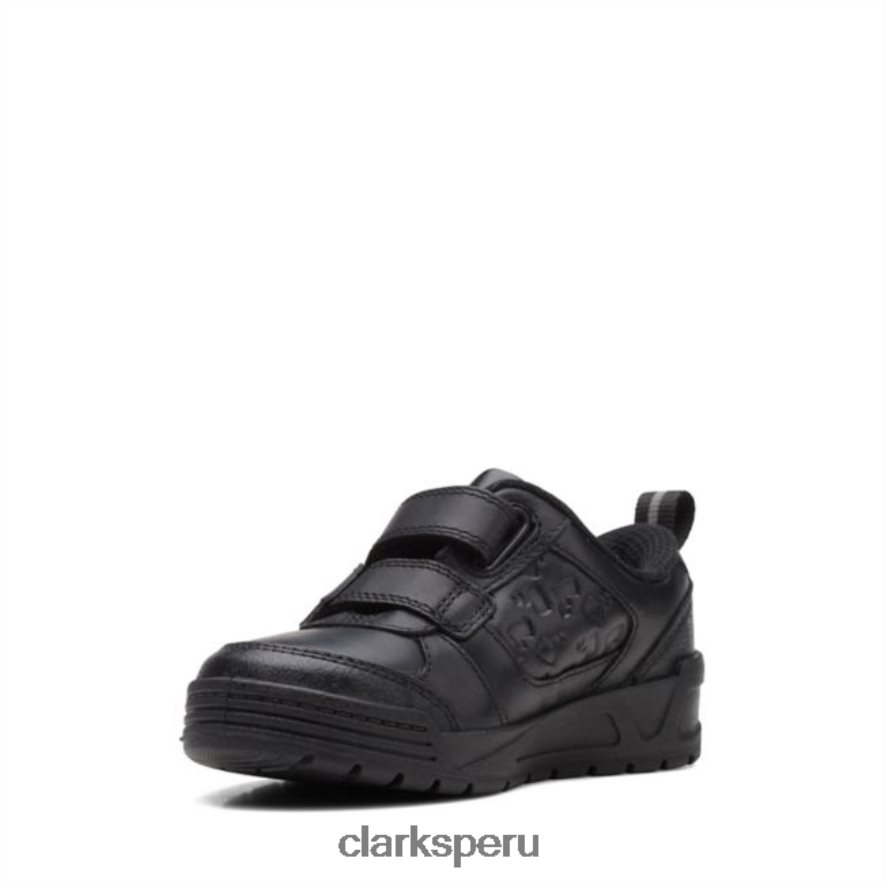 cuero negro palmer mist kid clarks de cuero negro niños Clarks 40N4LX5964 cuero negro