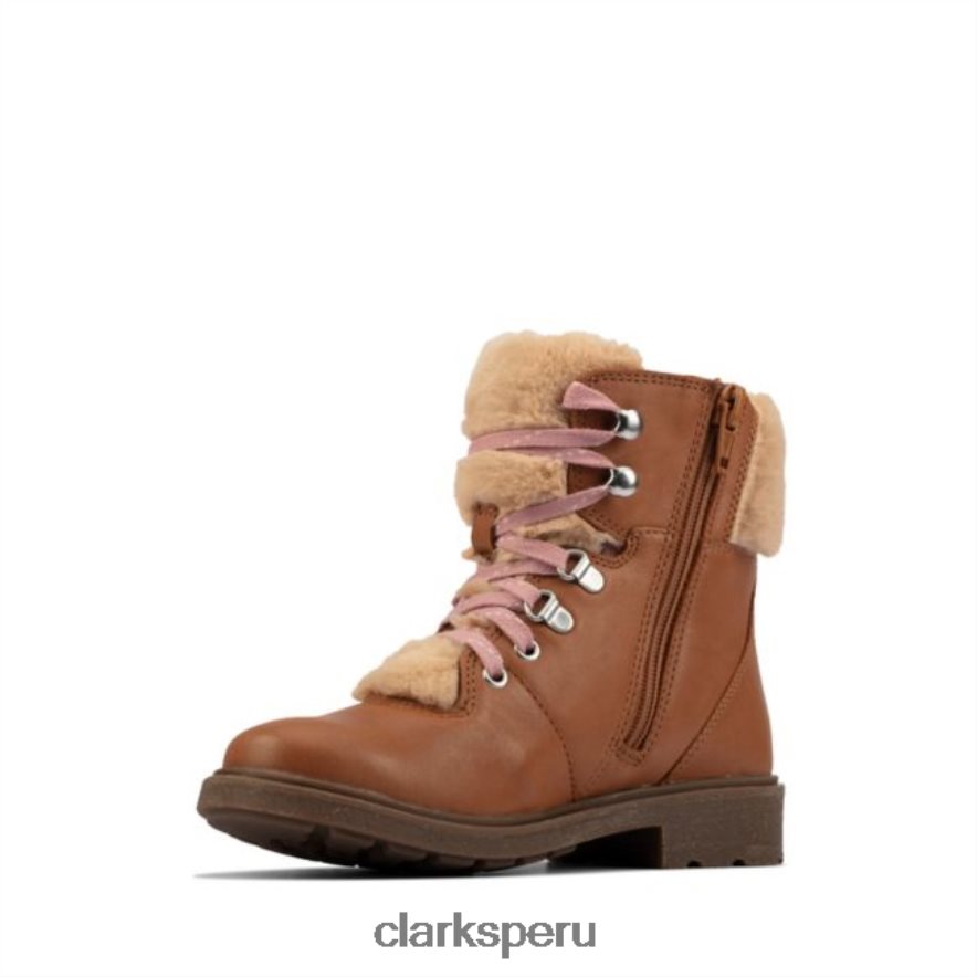 cuero tostado clarks astrol excursionista niño cuero tostado niños Clarks 40N4LX5800 cuero marrón