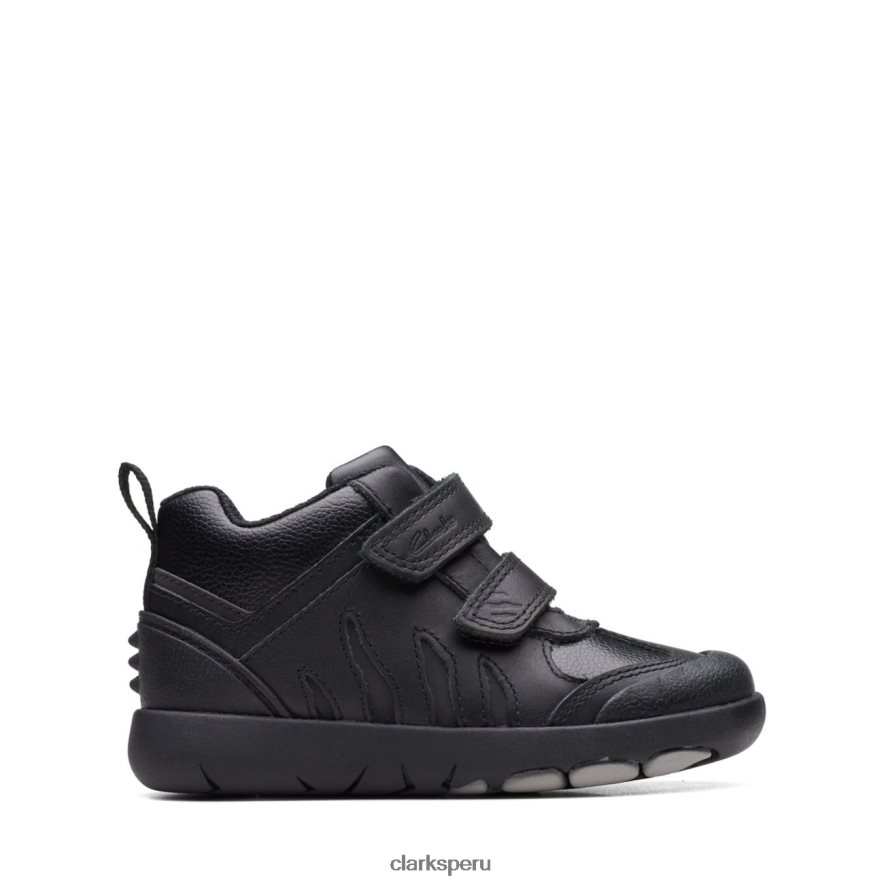 rex hop niño cuero negro clarks cuero negro niños Clarks 40N4LX5791 cuero negro
