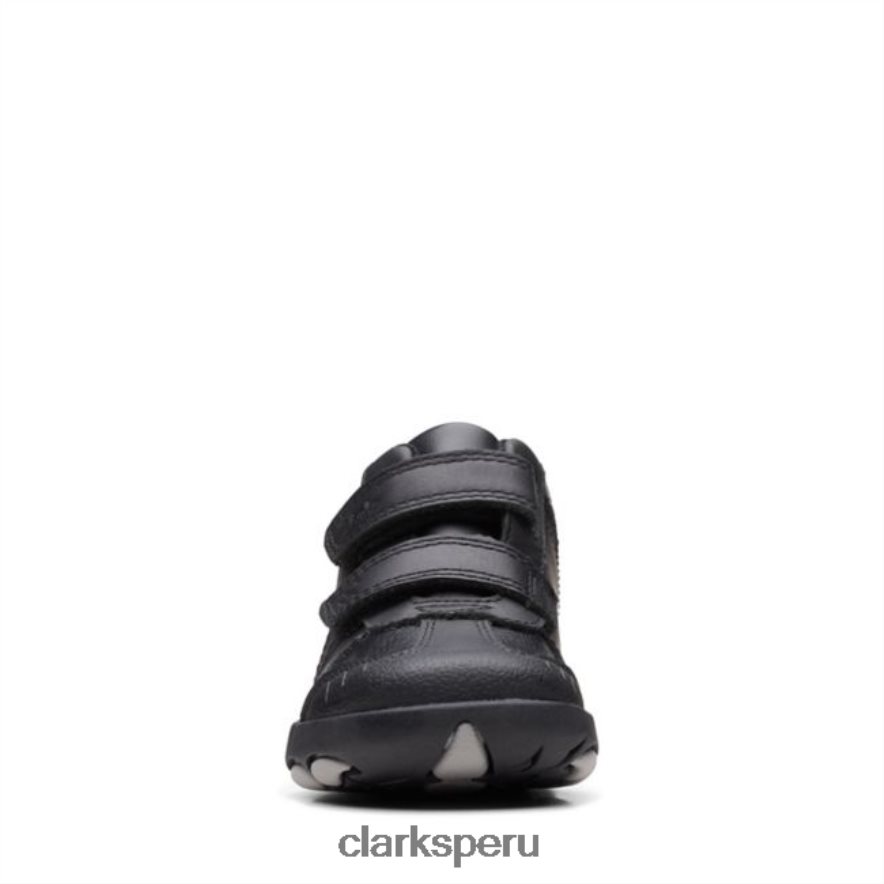 rex hop niño cuero negro clarks cuero negro niños Clarks 40N4LX5791 cuero negro