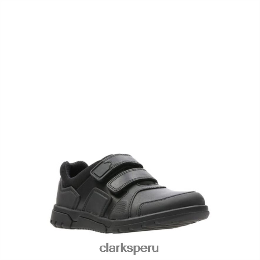 blake street cuero negro clarks cuero negro niños Clarks 40N4LX5903 cuero negro