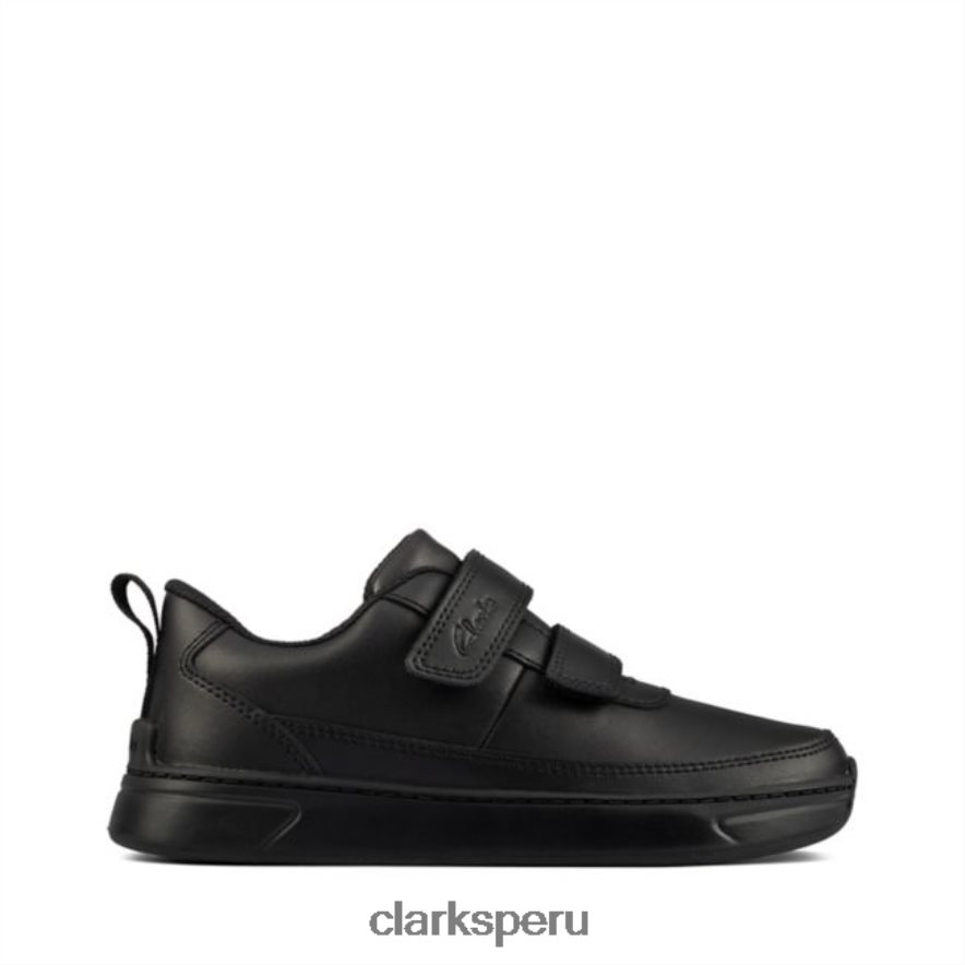 clarks de cuero negro vibrante g bajo niño cuero negro niños Clarks 40N4LX5851 cuero negro