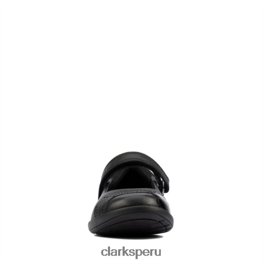 grabado haz niño cuero negro clarks cuero negro niños Clarks 40N4LX5855 cuero negro