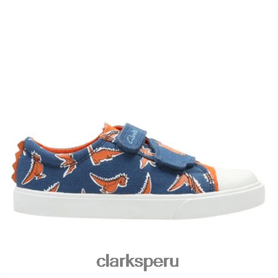 blue clarks tricer roar inf g ajuste niños Clarks 40N4LX4816 azul