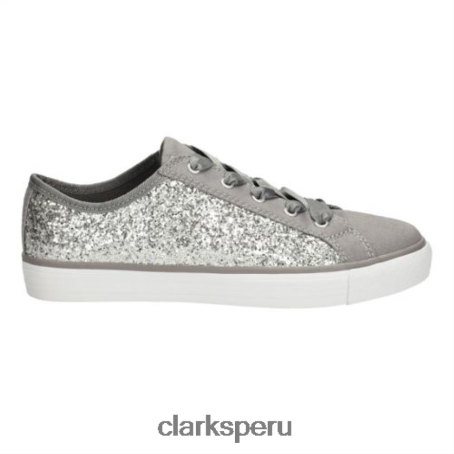 brill cora jnr f fit clarks plata niños Clarks 40N4LX4589 plata