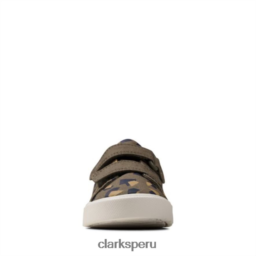 ciudad brillante niño camuflaje oliva clarks olive camo niños Clarks 40N4LX6877 camuflaje oliva