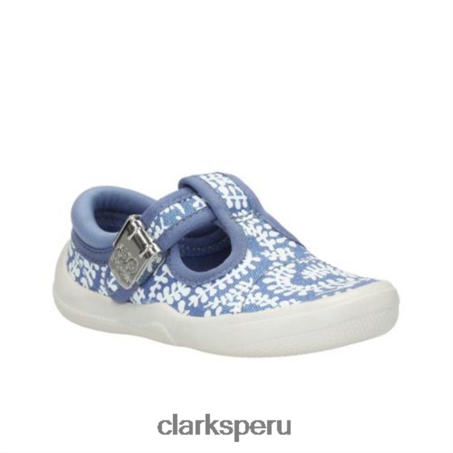 clarks briley bow fst-h fit denim niños Clarks 40N4LX4594 mezclilla