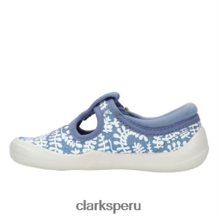 clarks briley bow fst-h fit denim niños Clarks 40N4LX4594 mezclilla