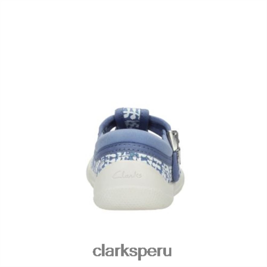 clarks briley bow fst-h fit denim niños Clarks 40N4LX4594 mezclilla