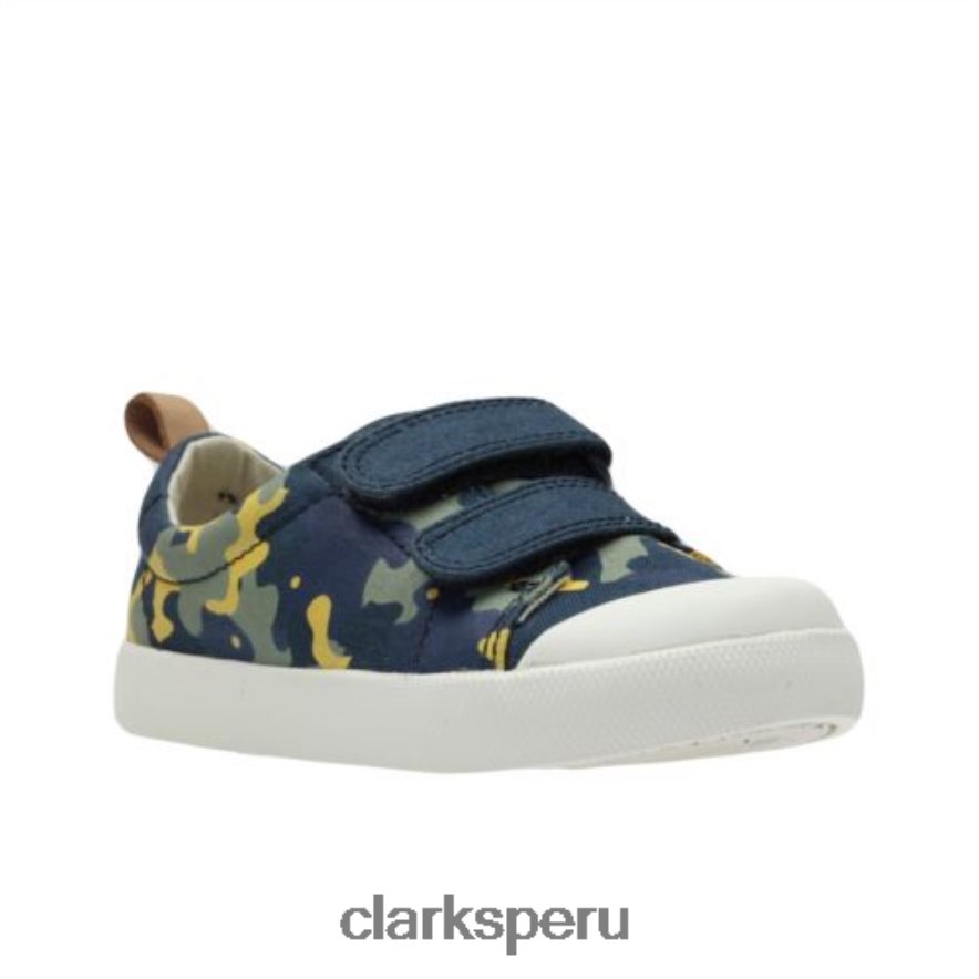 clarks halcy high fst g fit camuflaje azul marino niños Clarks 40N4LX4826 camuflaje azul marino