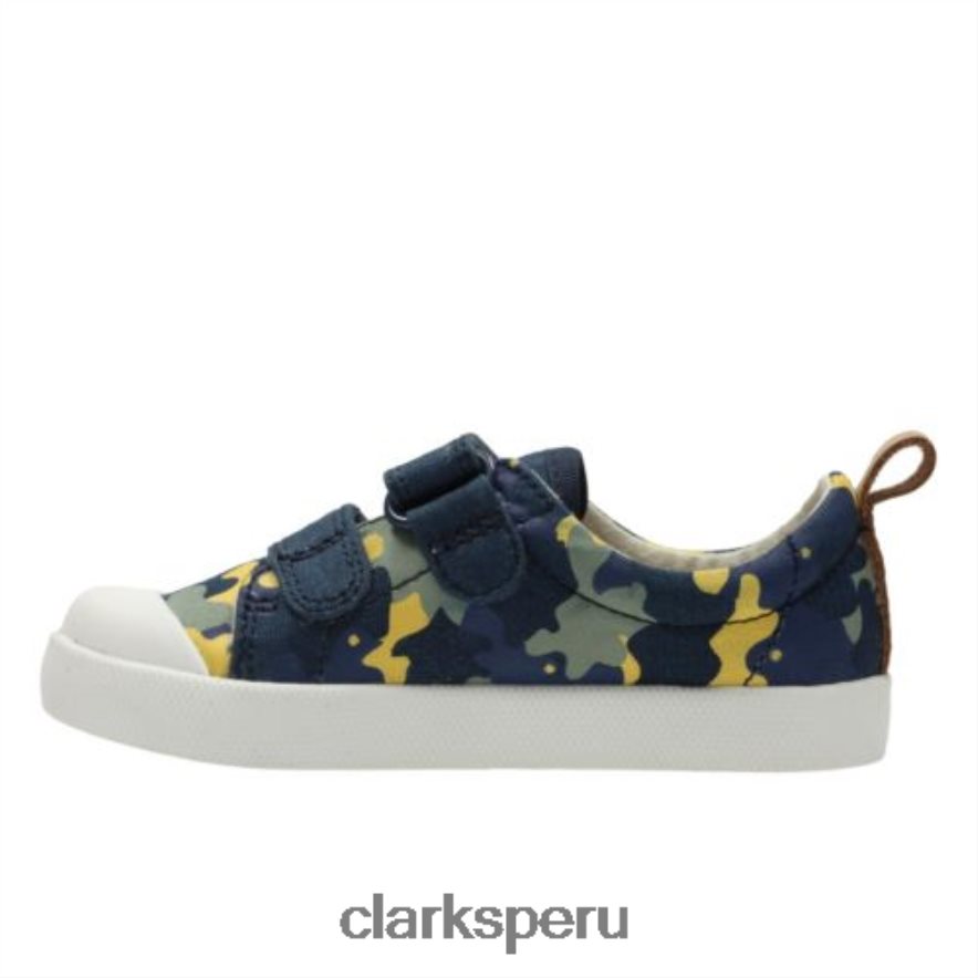 clarks halcy high fst g fit camuflaje azul marino niños Clarks 40N4LX4826 camuflaje azul marino