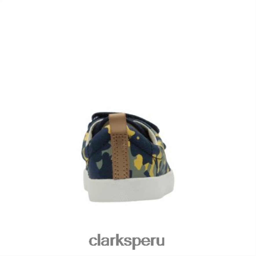 clarks halcy high fst g fit camuflaje azul marino niños Clarks 40N4LX4826 camuflaje azul marino