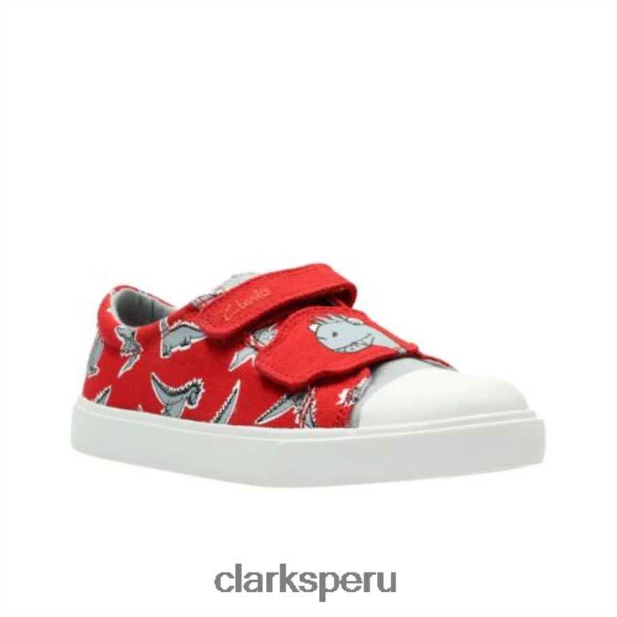 tricer rugido inf g fit clarks rojo niños Clarks 40N4LX4815 rojo