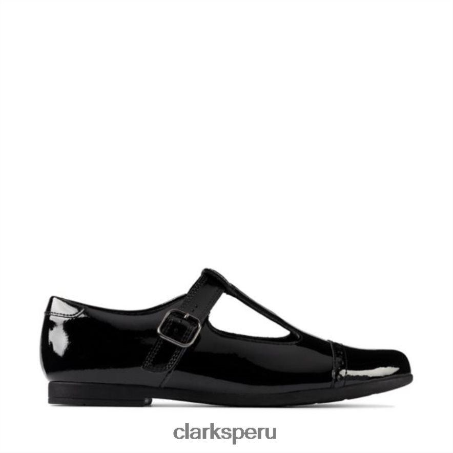 clarks charol negro scala esperanza juvenil charol negro niños Clarks 40N4LX5881 charol negro