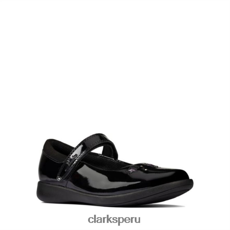 clarks etch bright kid charol negro charol negro niños Clarks 40N4LX5882 charol negro