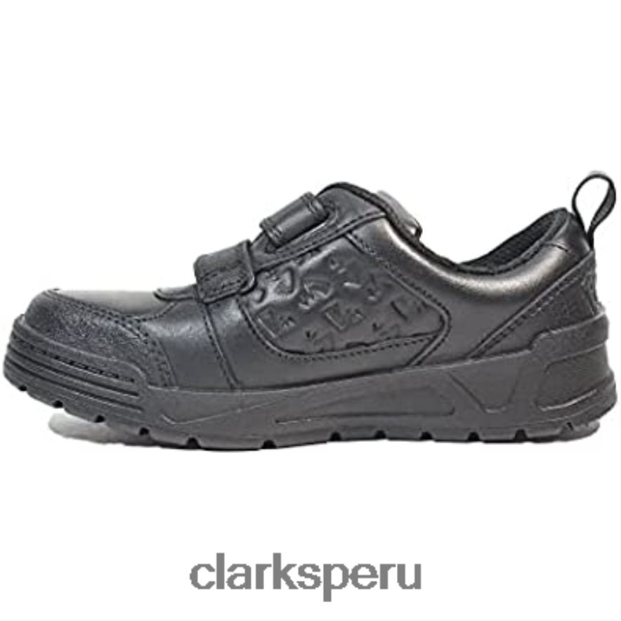 palmer mist niños cuero negro zapatos escolares con tema pokémon para niños clarks negro niños Clarks 40N4LX263 negro