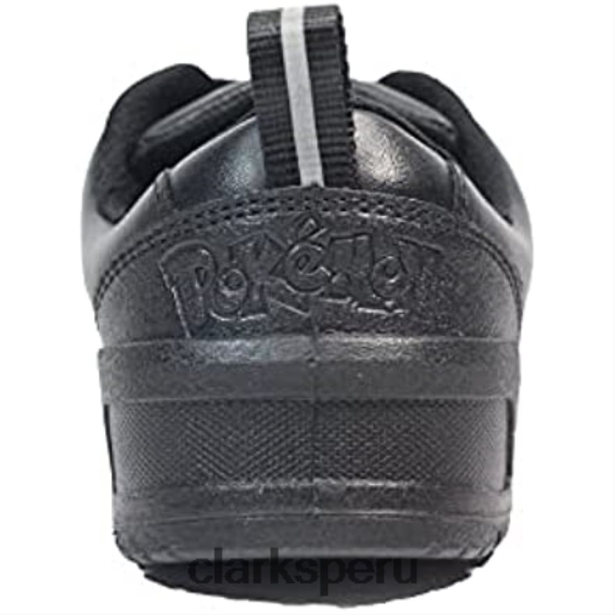 palmer mist niños cuero negro zapatos escolares con tema pokémon para niños clarks negro niños Clarks 40N4LX263 negro