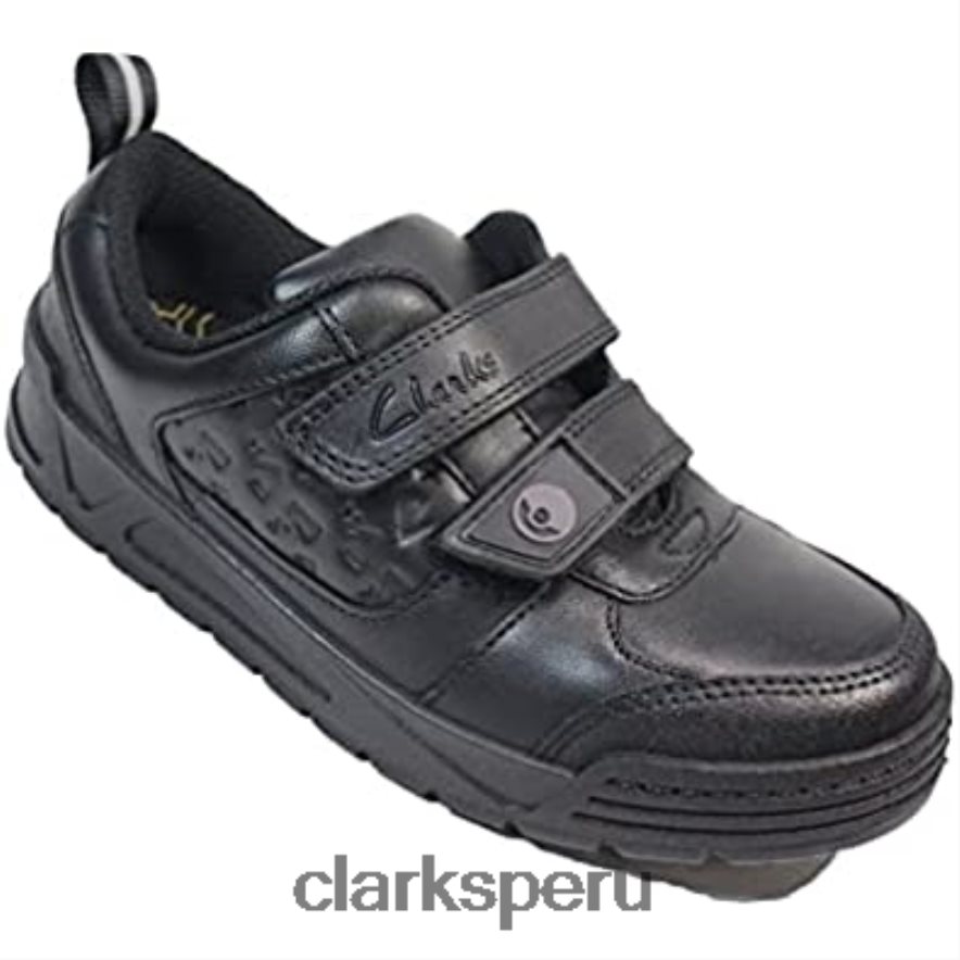 palmer mist niños cuero negro zapatos escolares con tema pokémon para niños clarks negro niños Clarks 40N4LX263 negro