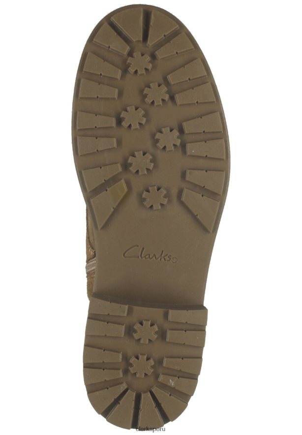 Botines con cordones estilo orinoco2 clarks de ante arena oscuro unisexo Clarks 40N4LX7070 gamuza arena oscura