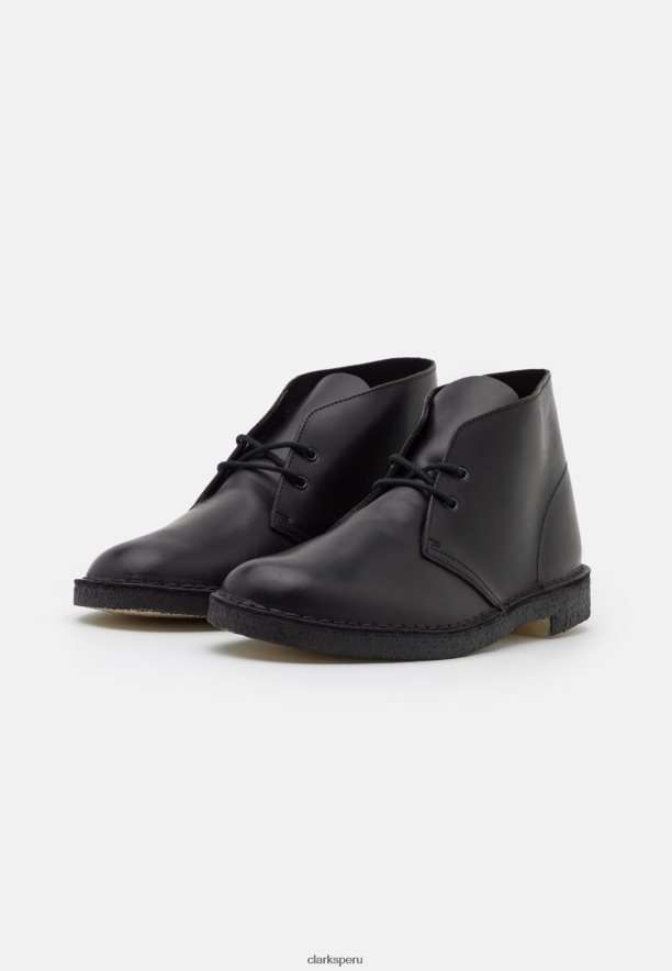 bota desierto casual con cordones clarks negros unisexo Clarks 40N4LX7110 negro